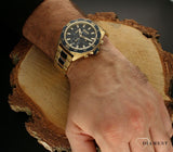  Shop Authentic Hugo Boss Energy Chronograph Blue Dial Gold Steel Strap Watch For Men - 1513973 - Luxxuri