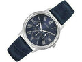  Shop Authentic Guess Wafer Chronograph Quartz Blue Dial Blue Leather Strap Watch For Men - W0496G3 - Luxxuri
