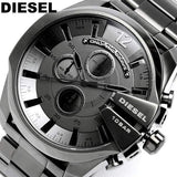  Shop Authentic Diesel Mega Chief Chronograph Grey Dial Gunmetal Men's Watch - DZ4282 - Luxxuri