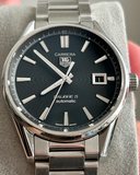  Shop Authentic Tag Heuer Carrera Automatic Black Dial Silver Steel Strap Watch for Men - WAR211A.BA0782 - Luxxuri