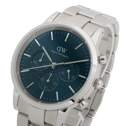  Shop Authentic Daniel Wellington Iconic Chronograph Link Blue Dial Silver Steel Strap Watch For Men - DW00100644 - Luxxuri