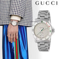  Shop Authentic Gucci Dive Quartz White Dial Silver Steel Strap Watch For Men - YA136336 - Luxxuri