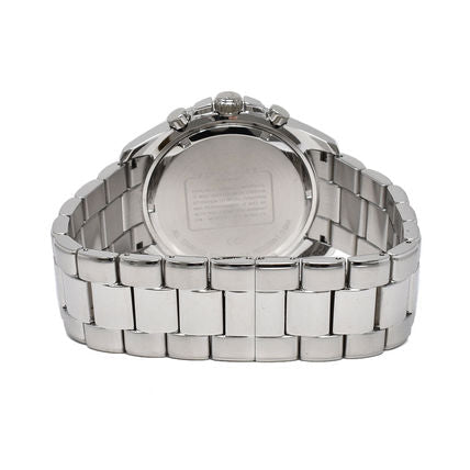 Coach Kent Chronograph Blue Dial Silver Steel Strap Watch for Men - 14602555