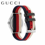 Shop Authentic Gucci G Timeless Quartz White Red Blue Dial Multicolored NATO Strap Watch For Men - YA1264059 - Luxxuri