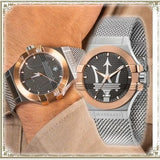  Shop Authentic Maserati Potenza Quartz Grey Dial Silver Mesh Bracelet Watch For Men - R8853108007 - Luxxuri