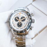  Shop Authentic Versace V-Ray Chronograph Quartz Silver Dial Silver Steel Strap Watch For Men - VE2I00321 - Luxxuri