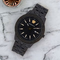  Shop Authentic Versace Univers Quartz Black Dial Black Steel Strap Watch for Men - VEBK00618 - Luxxuri