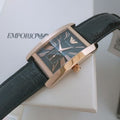  Shop Authentic Emporio Armani Classic Black & Rose Gold Dial Black Leather Strap Watch For Men - AR0168 - Luxxuri
