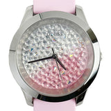  Shop Authentic Guess Crush Crystals Silver Dial Pink Rubber Strap Watch for Women - W1223L1 - Luxxuri