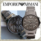  Shop Authentic Emporio Armani Classic Chronograph Grey Dial Grey Steel Strap Watch For Men - AR2454 - Luxxuri
