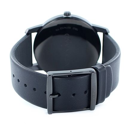  Shop Authentic Calvin Klein City Quartz Black Dial Black Leather Strap Watch for Men - K2G2G4C1 - Luxxuri