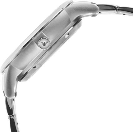  Shop Authentic Emporio Armani Meccanico Automatic Black Dial Silver Steel Strap Watch For Men - AR60055 - Luxxuri