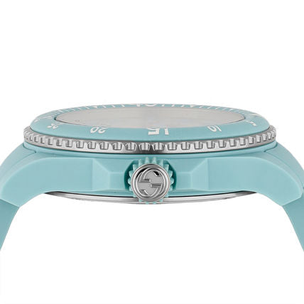  Shop Authentic Gucci Dive Automatic Green Dial Green Rubber Strap Unisex Watch - YA136344 - Luxxuri