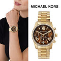  Shop Authentic Michael Kors Lexington Chronograph Brown Dial Gold Steel Strap Watch For Women - MK7276 - Luxxuri