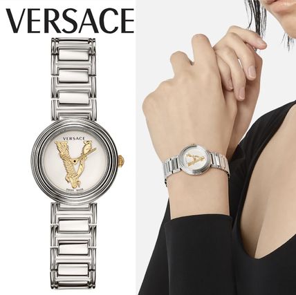  Shop Authentic Versace Virtus Quartz White Dial Silver Steel Strap Watch For Women - VET300621 - Luxxuri