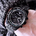  Shop Authentic Emporio Armani Tazio Chronograph Black Dial Black Steel Strap Watch For Men - AR5989 - Luxxuri