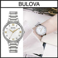  Shop Authentic Bulova Crystal Collection Mother of Pearl Dial Silver Steel Strap Watch for Women - 96L263 - Luxxuri