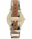 Shop Authentic Burberry The City Gold Dial Brown Leather Strap Watch for Women - BU9133 - Luxxuri