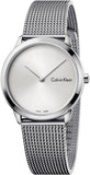  Shop Authentic Calvin Klein Minimal SIlver Dial Silver Mesh Bracelet Watch for Women - K3M221Y6 - Luxxuri