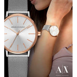  Shop Authentic Armani Exchange Lola Analog White Dial Silver Mesh Strap Watch For Women - AX5537 - Luxxuri