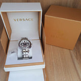  Shop Authentic Versace Aion Chronograph White Dial Silver Steel Strap Watch for Men - VBR040017 - Luxxuri
