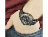  Shop Authentic Guess Rigor Multifunction Black Dial Black Steel Strap Watch For Men - W0218G1 - Luxxuri