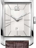  Shop Authentic Calvin Klein Window Silver Dial Brown Leather Strap Watch for Men - K2M21126 - Luxxuri