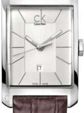  Shop Authentic Calvin Klein Window Silver Dial Brown Leather Strap Watch for Men - K2M21126 - Luxxuri
