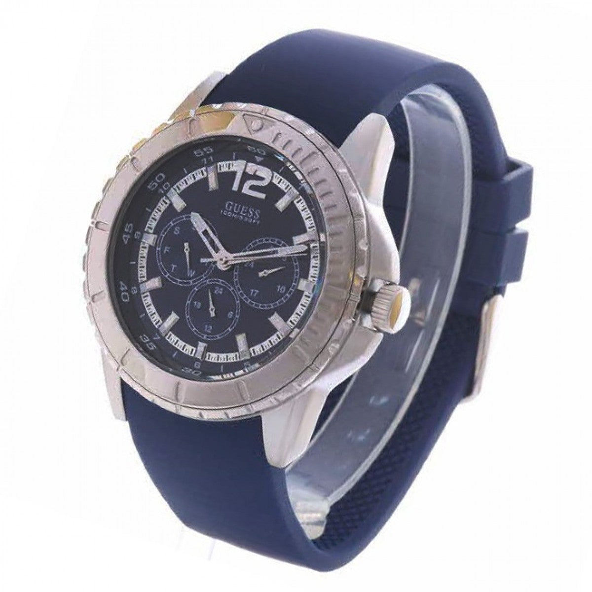  Shop Authentic Guess Maverick Black Dial Rubber Strap Watch for Men - W0485G3 - Luxxuri