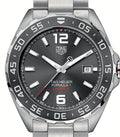 Tag Heuer Formula 1 Calibre 5 Chronograph Anthracite Dial Silver Steel Strap Watch for Men - WAZ2011.BA0842