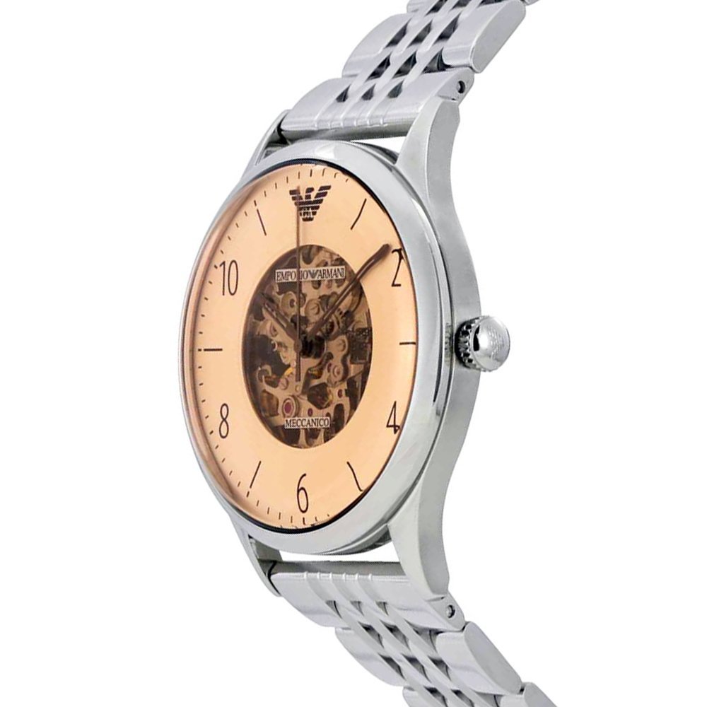  Shop Authentic Emporio Armani Meccanico Multicolor Dial Silver Steel Strap Watch For Men - AR1922 - Luxxuri