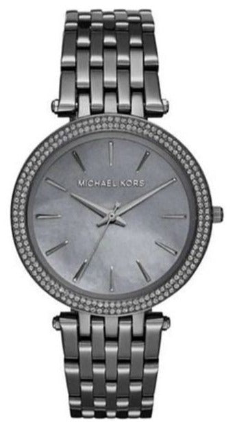  Shop Authentic Michael Kors Darci Quartz Mother of Pearl Grey Dial Grey Steel Strap Watch For Women - MK3433 - Luxxuri