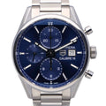  Shop Authentic Tag Heuer Carrera Chronograph 41mm Blue Dial Silver Steel Strap Watch for Men - CBK2112.BA0715 - Luxxuri