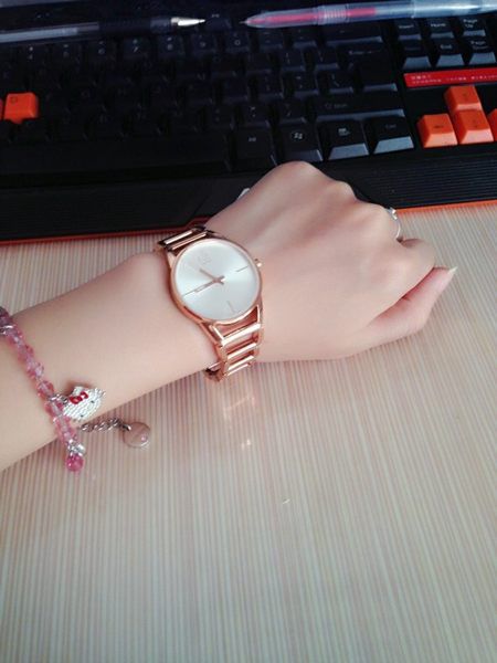  Shop Authentic Calvin Klein Stately White Dial Rose Gold Steel Strap Watch for Women - K3G23626 - Luxxuri