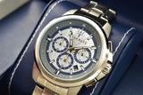  Shop Authentic Maserati Successo Chronograph Silver Dial Silver Steel Strap Watch For Men - R8873621006 - Luxxuri