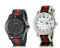  Shop Authentic Gucci G Timeless Sport Black Dial Two Tone NATO Strap Watch For Men - YA126229 - Luxxuri