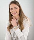  Shop Authentic Michael Kors Parker Chronograph White Dial White Leather Strap Watch For Women - MK6916 - Luxxuri