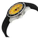  Shop Authentic Breitling Superocean Automatic 44mm Yellow Dial Black Rubber Strap Watch for Men - A17367021I1S1 - Luxxuri