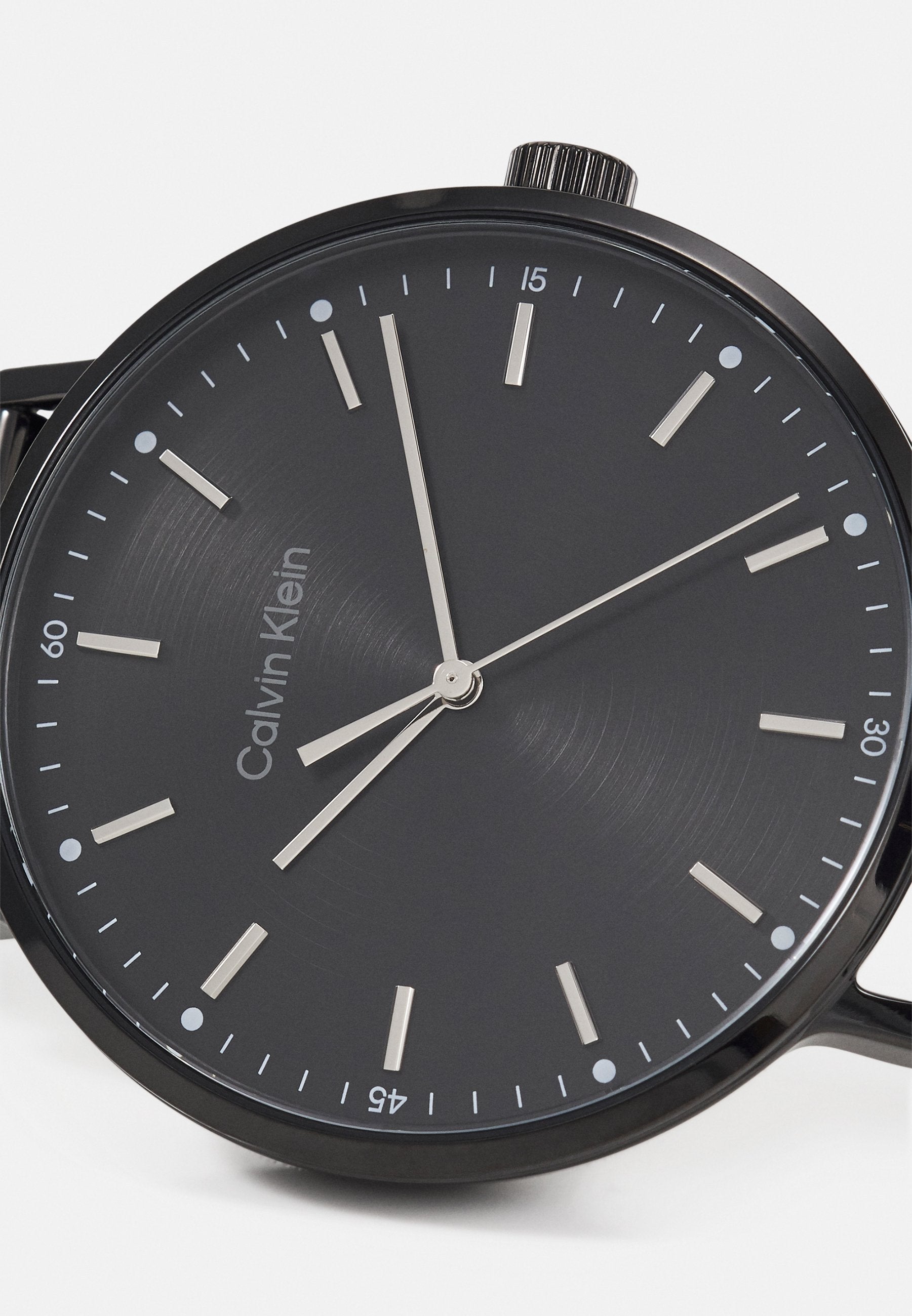  Shop Authentic Calvin Klein City Quartz Black Dial Black Leather Strap Watch for Men - K2G2G4C1 - Luxxuri