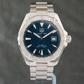  Shop Authentic Tag Heuer Aquaracer Automatic Blue Dial Silver Steel Strap Watch for Men - WAY2112.BA0928 - Luxxuri