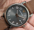  Shop Authentic Emporio Armani Luigi Quartz Grey Dial Brown Leather Strap Watch For Men - AR11175 - Luxxuri