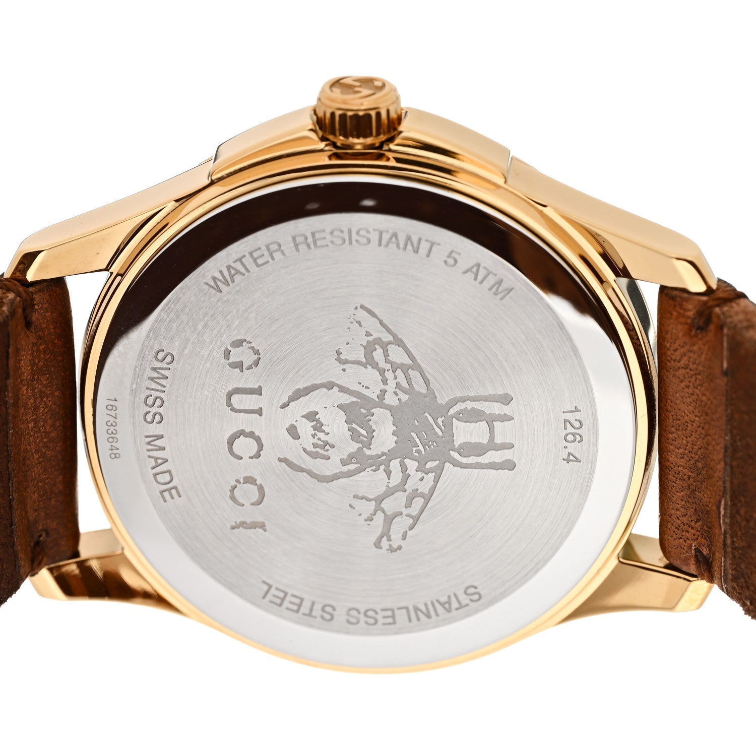  Shop Authentic Gucci G Timeless Quartz Green & Red Dial Brown Leather Strap Watch For Men - YA126451 - Luxxuri