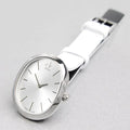  Shop Authentic Calvin Klein Incentive White Dial White Leather Strap Watch for Women - K3P231L6 - Luxxuri