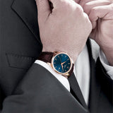  Shop Authentic Tissot T Classic Tradition Blue Dial Brown Leather Strap Watch For Men - T063.610.36.047.00 - Luxxuri