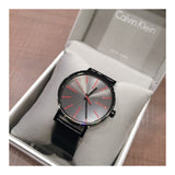  Shop Authentic Calvin Klein Boost Black Dial Black Leather Strap Watch for Men - K7Y214CY - Luxxuri