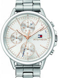  Shop Authentic Tommy Hilfiger Carly White Dial Silver Stainless Steel Strap Watch for Women - 1781787 - Luxxuri