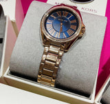  Shop Authentic Michael Kors Kacie Three Hand Black Dial Rose Gold Steel Strap Watch for Women - MK6930 - Luxxuri