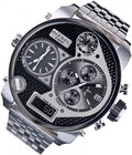  Shop Authentic Diesel Mr Daddy 1.0 Black Dial Stainless Steel Stainless Watch For Men - DZ7221 - Luxxuri
