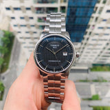  Shop Authentic Tissot Luxury Powermatic 80 Black Dial Silver Steel Strap Watch for Men - T086.407.11.201.02 - Luxxuri