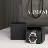  Shop Authentic Armani Exchange Nico Analog Black Dial Silver Steel Strap Watch For Men - AX2320 - Luxxuri
